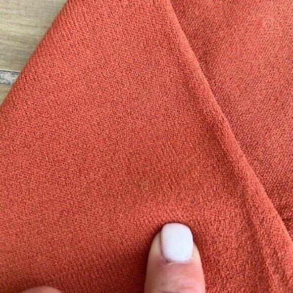 Oscar De La Renta Vintage Pullover Sweater Size Medium Burnt Orange Long Sleeves - Picture 13 of 16